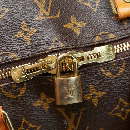 LOUIS VUITTON Monogram Keepall Bandouliere 55 Travel Bag
