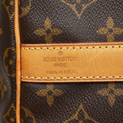 LOUIS VUITTON Monogram Keepall Bandouliere 55 Travel Bag