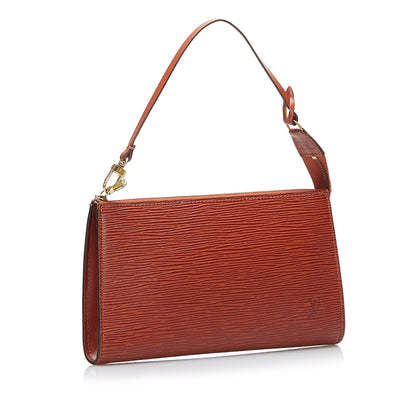 LOUIS VUITTON Epi Pochette Accessoires Brown