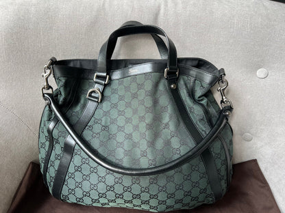 Gucci Abbey Convertible GG Canvas Tote