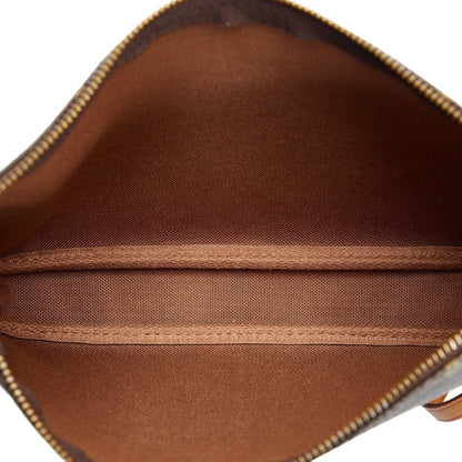 LOUIS VUITTON Monogram Pochette Accessoires Brown