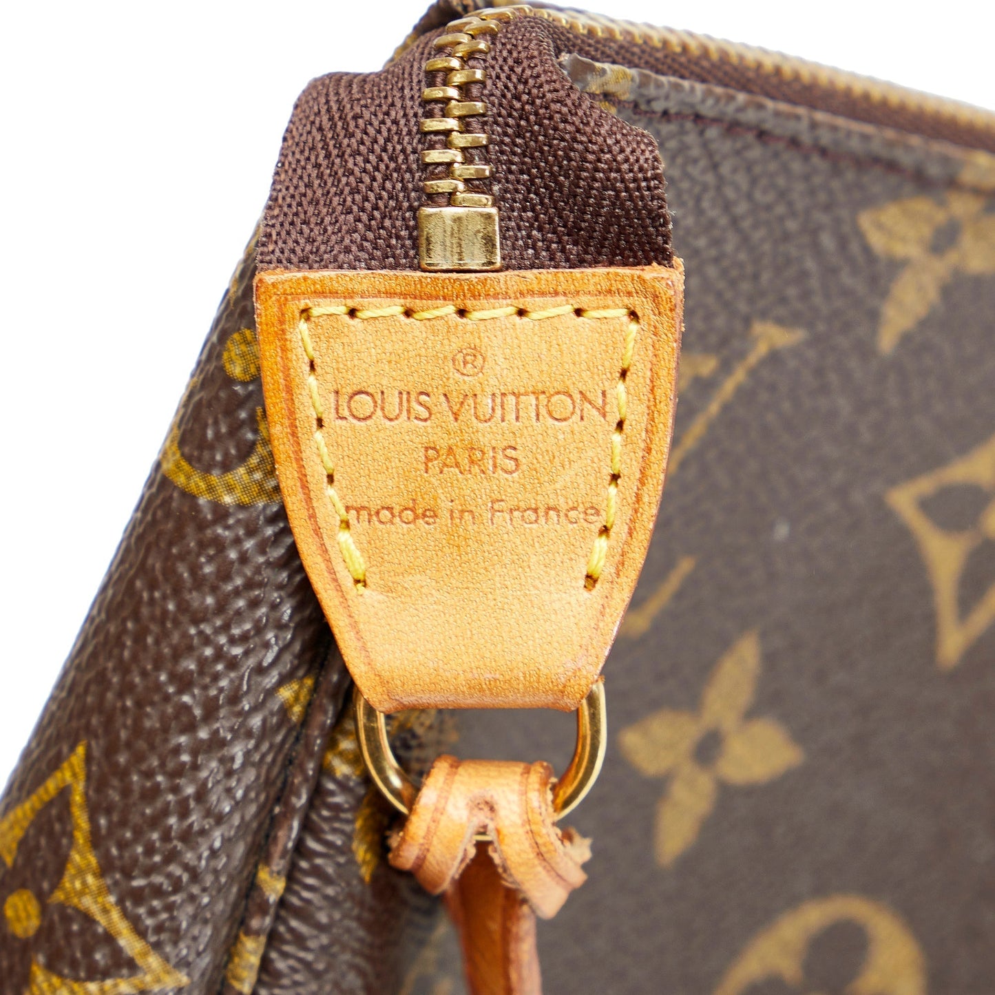 LOUIS VUITTON Monogram Pochette Accessoires Brown