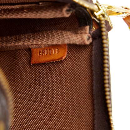 LOUIS VUITTON Monogram Pochette Accessoires Brown