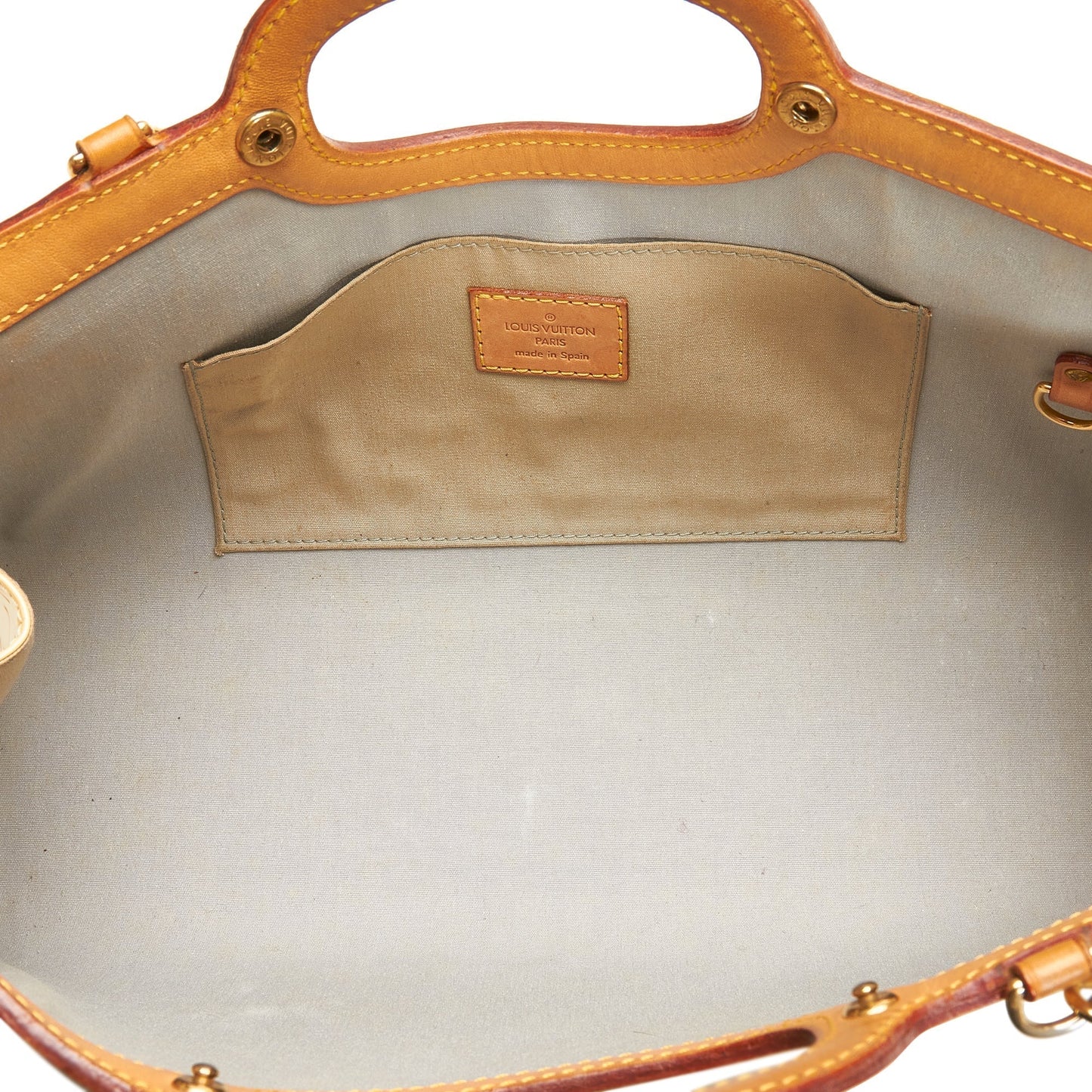 LOUIS VUITTON Monogram Vernis Roxbury Drive White