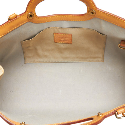 LOUIS VUITTON Monogram Vernis Roxbury Drive White