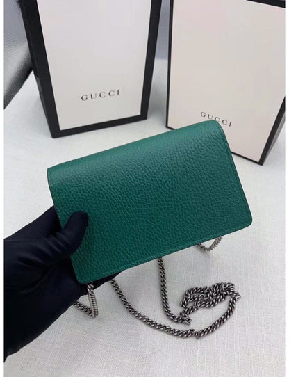 Gucci Dionysus Collection Leather Super Mini Handbag