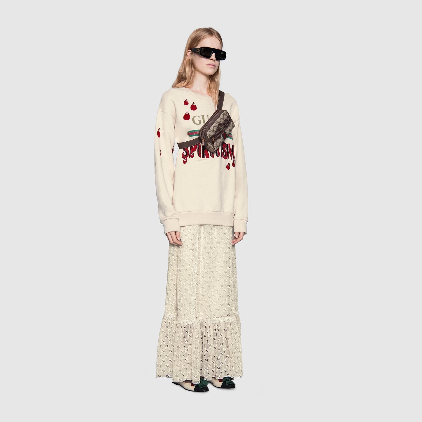 Gucci Ophidia GG Supreme Small Belt Bag Beige/Ebony