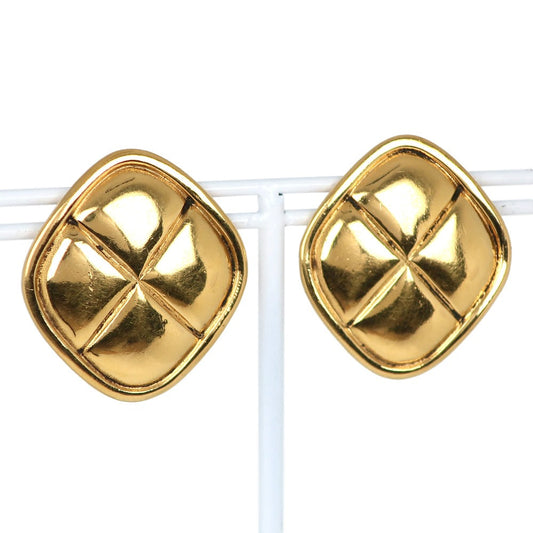 Chanel Chanel Earring Matrasse   G    15.2g Rhombus   Earring Mattress   & Buy
