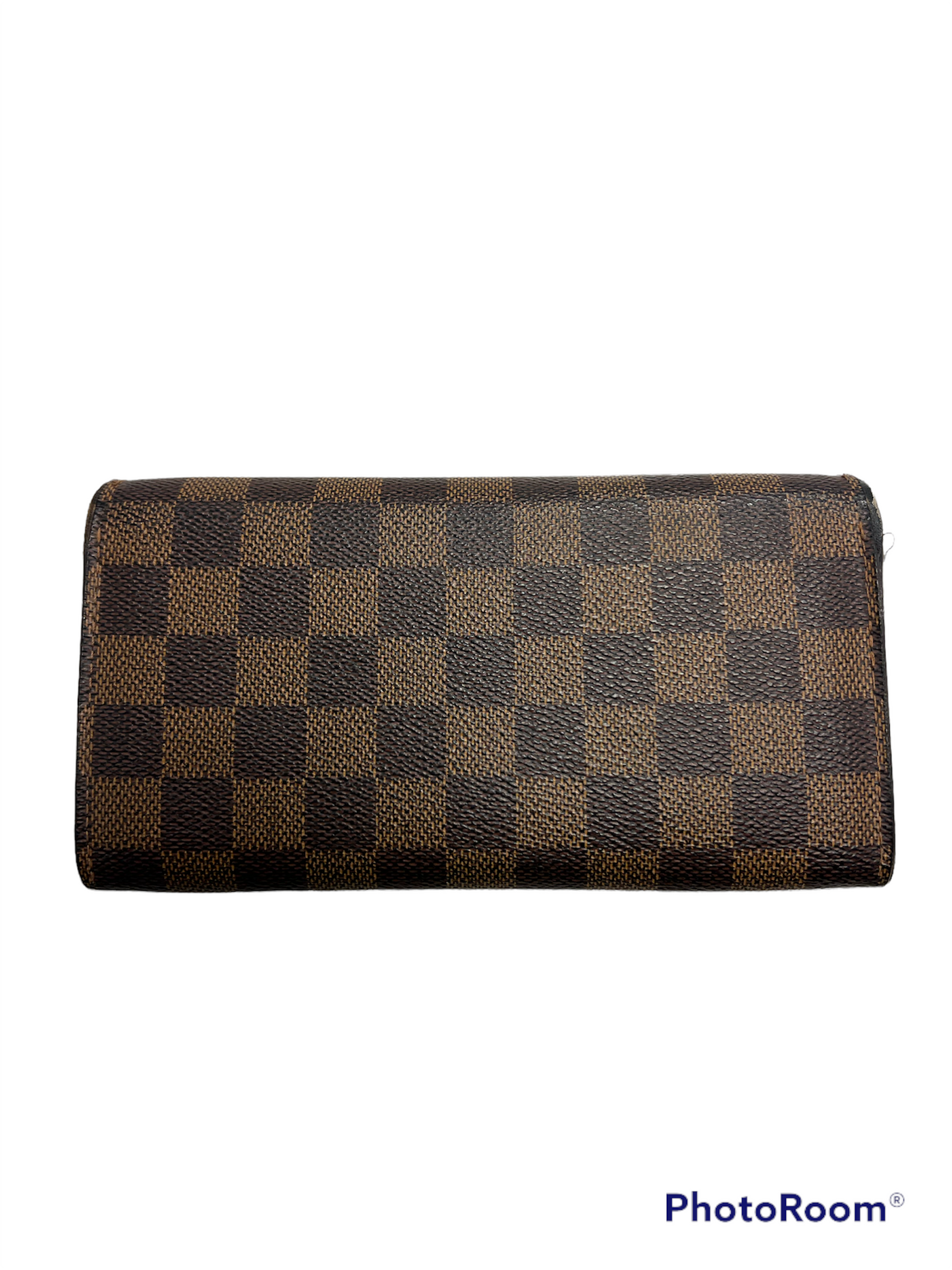 Damier Ebene Sarah Wallet Designer By Louis Vuitton  Size: Medium