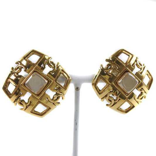 Chanel Chanel Coco Mark Earring   G  French made 1988 Gold 23  23g COCO Mark