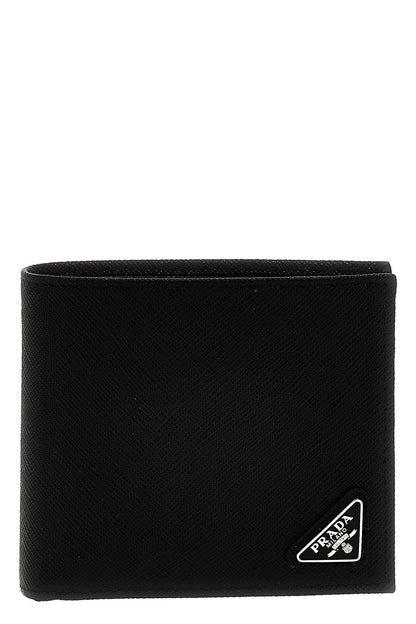 Prada Men Saffiano Logo Wallet