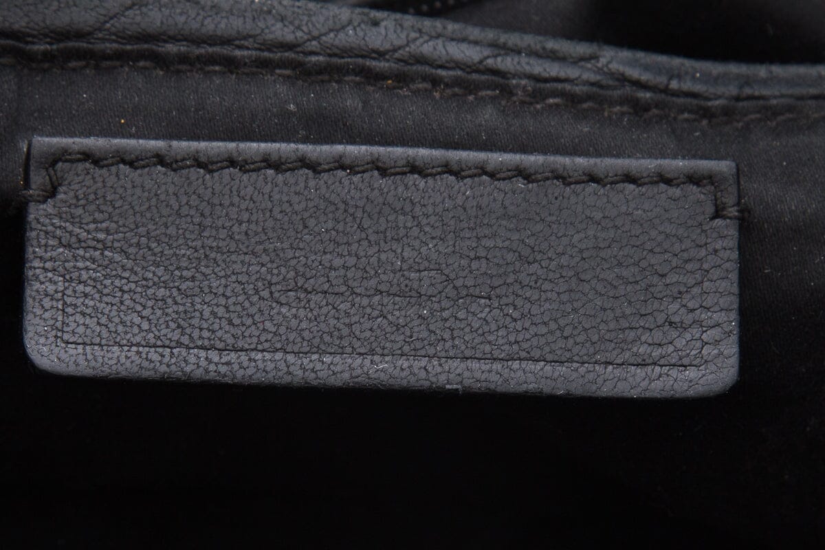 YSL Black & Gold Twist Closure Handbag