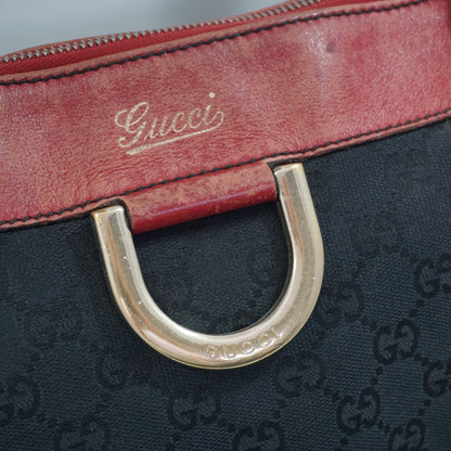 Gucci Sort og Rød Skuldertaske