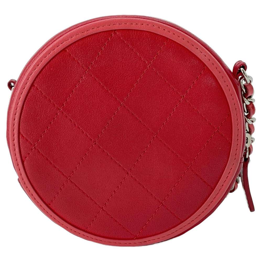 Chanel Leather Red Shoulder Bag 2