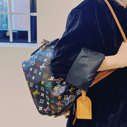 Louis Vuitton Black Monogram Multicolor Petit Noe Bag