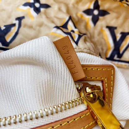 LOUIS VUITTON Limited Edition Tan Nylon Monogram Bulles PM Bag