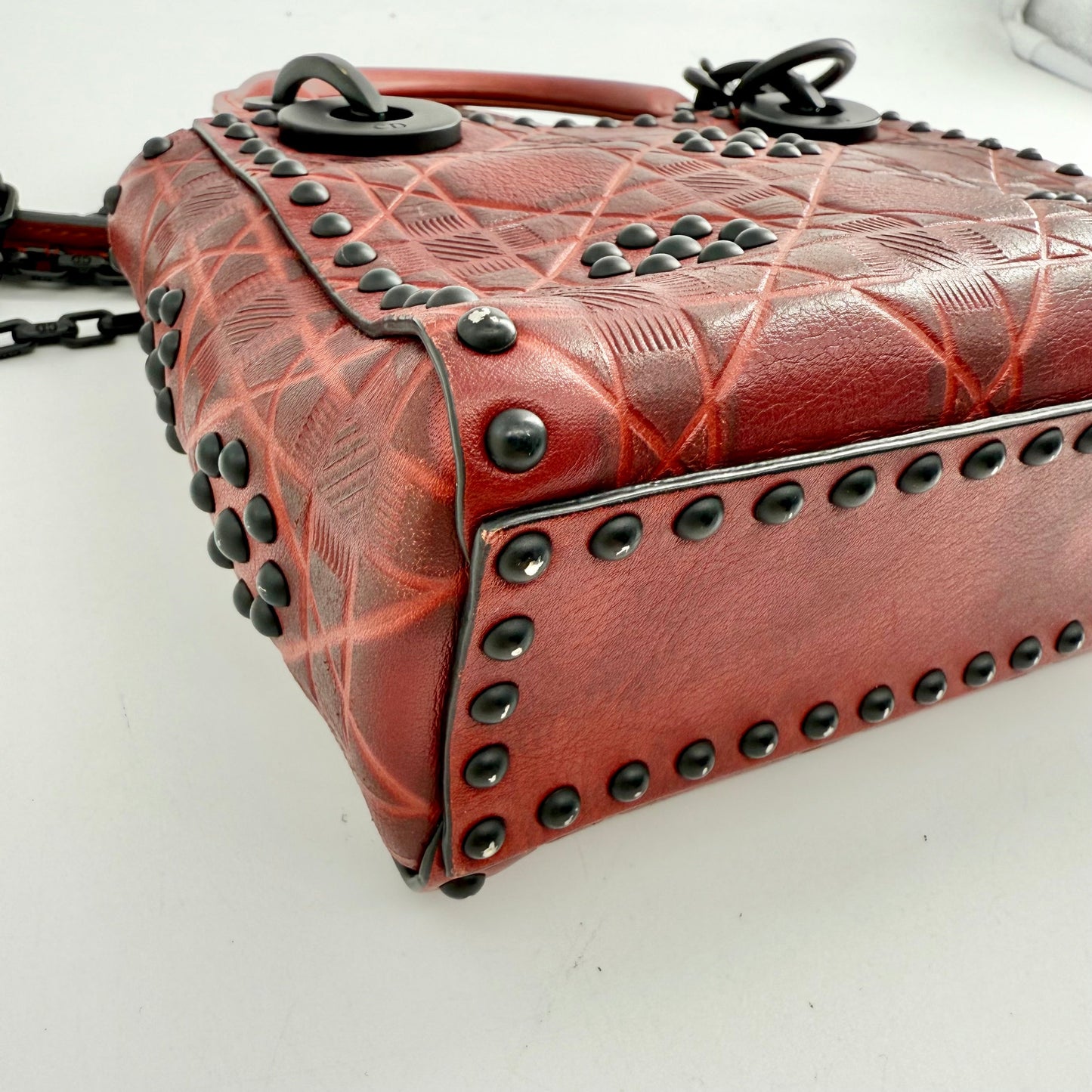 Christian Dior Cruise Collection Mini Studded Flower Ladydior Bag