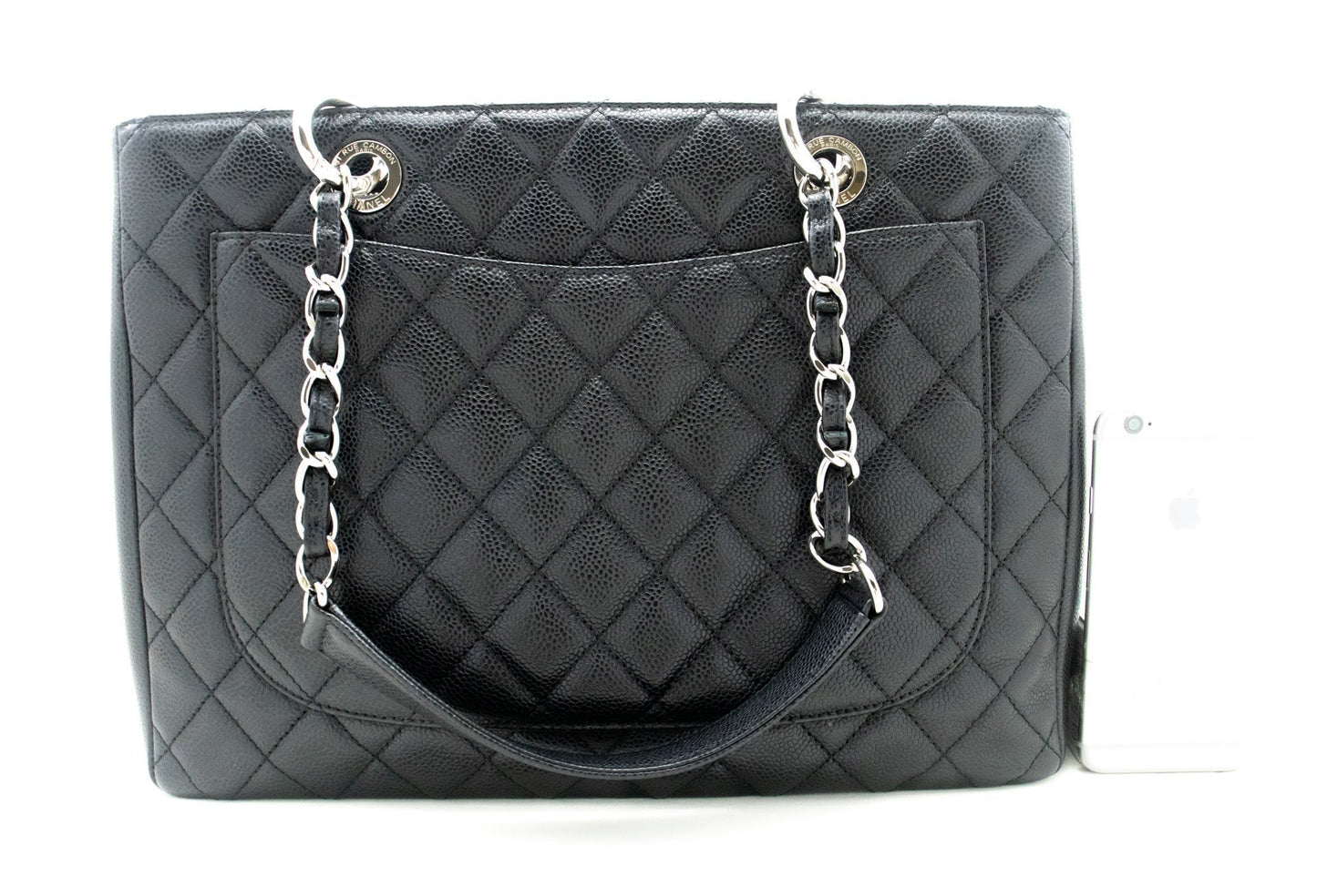 Chanel Leather Black Elegant Tote Bag 5