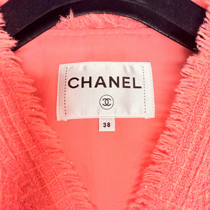 Chanel Pink Tweed Jacket 20 FW