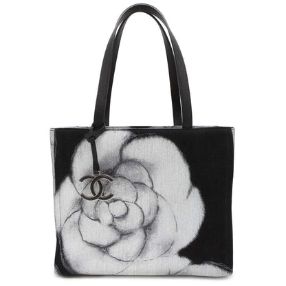 Chanel Medium Canvas Black Tote Bag