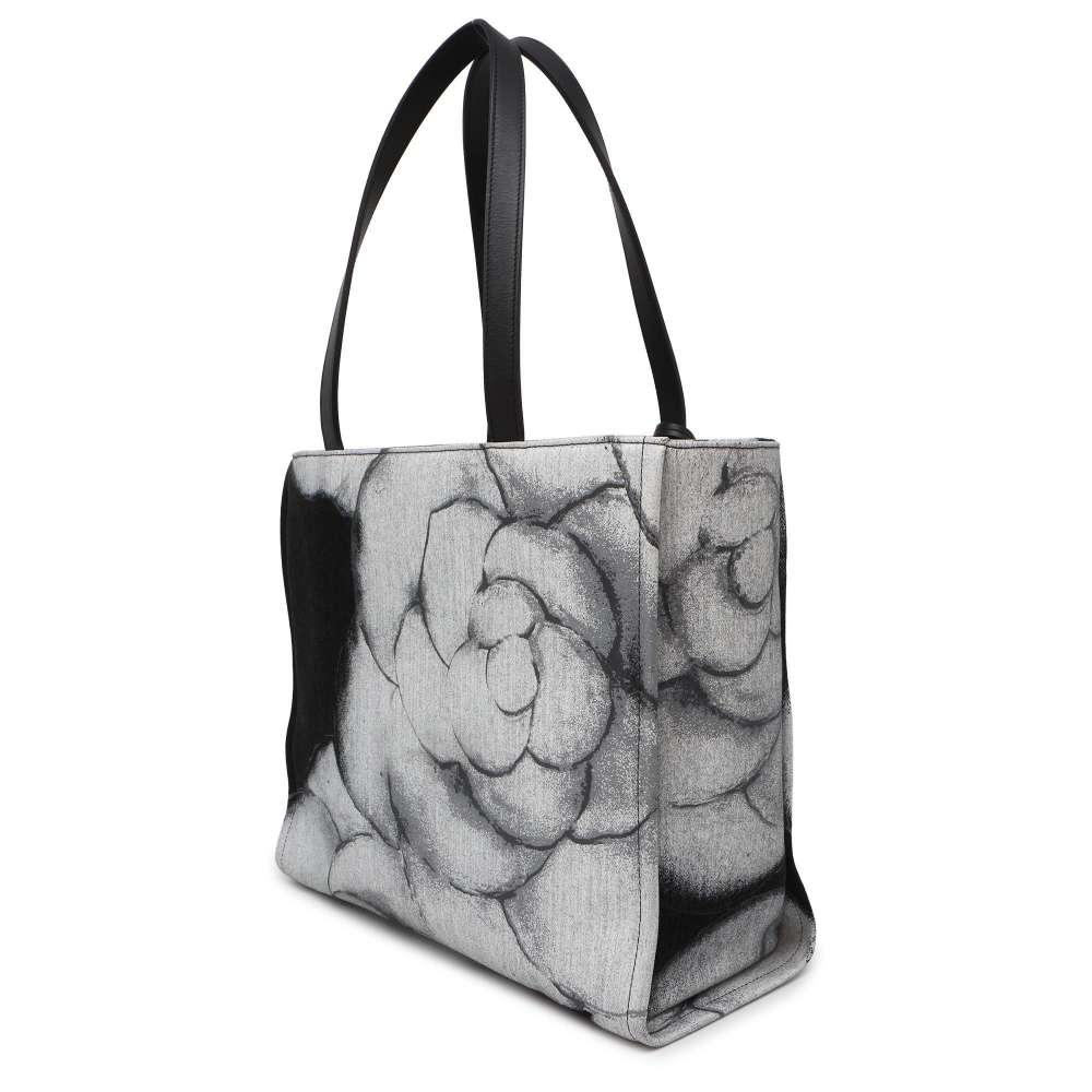 Chanel Medium Canvas Black Tote Bag