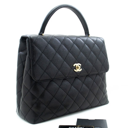 Chanel Kelly Leather Black Shoulder Bag 2