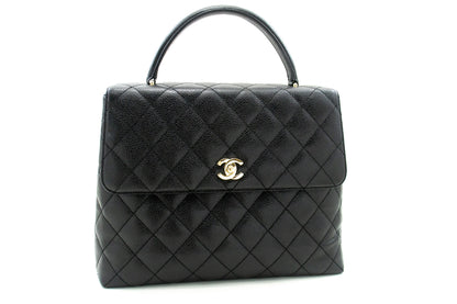 Chanel Kelly Leather Black Shoulder Bag 2