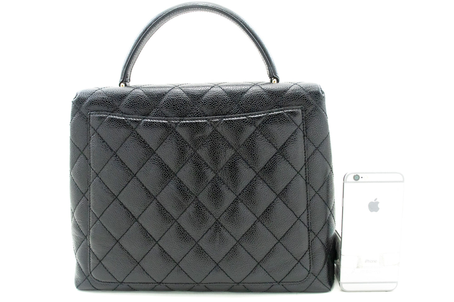 Chanel Kelly Leather Black Shoulder Bag 2