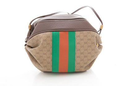 Gucci Brown Mini Vintage GG Supreme Monogram Cross-Body