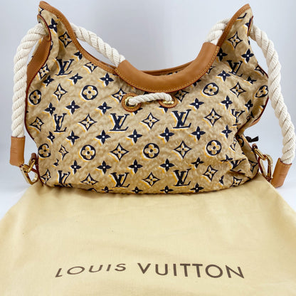 LOUIS VUITTON Limited Edition Tan Nylon Monogram Bulles PM Bag