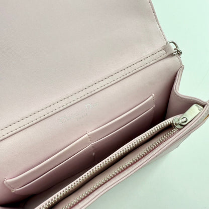 Christian Dior Diorama Patch Embellished Leather Wallet on Chain TWS