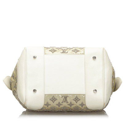 LOUIS VUITTON Monogram Bouclettes Speedy Round Bag