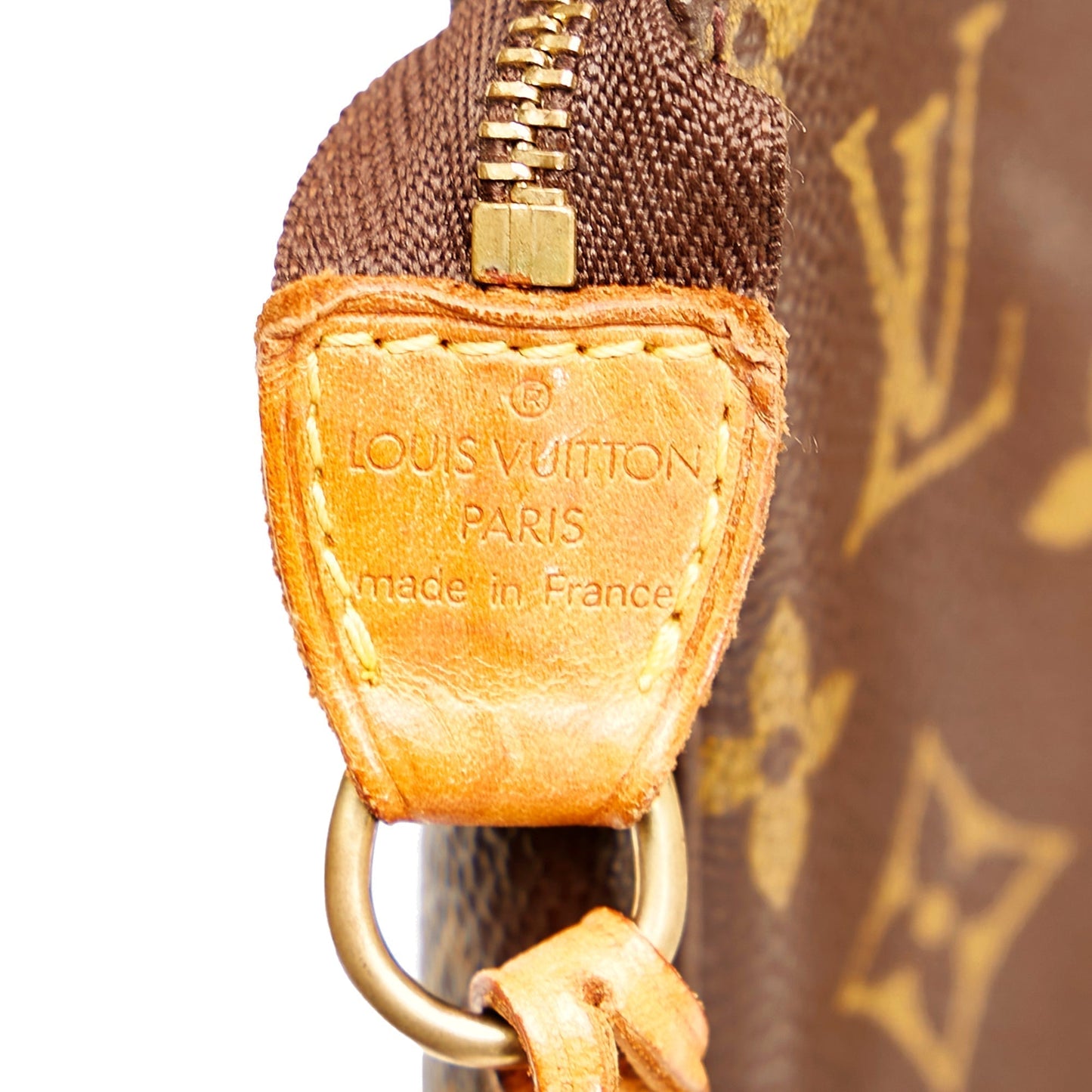 LOUIS VUITTON Monogram Pochette Accessoires Brown