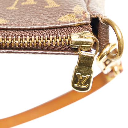 LOUIS VUITTON Monogram Pochette Accessoires Brown