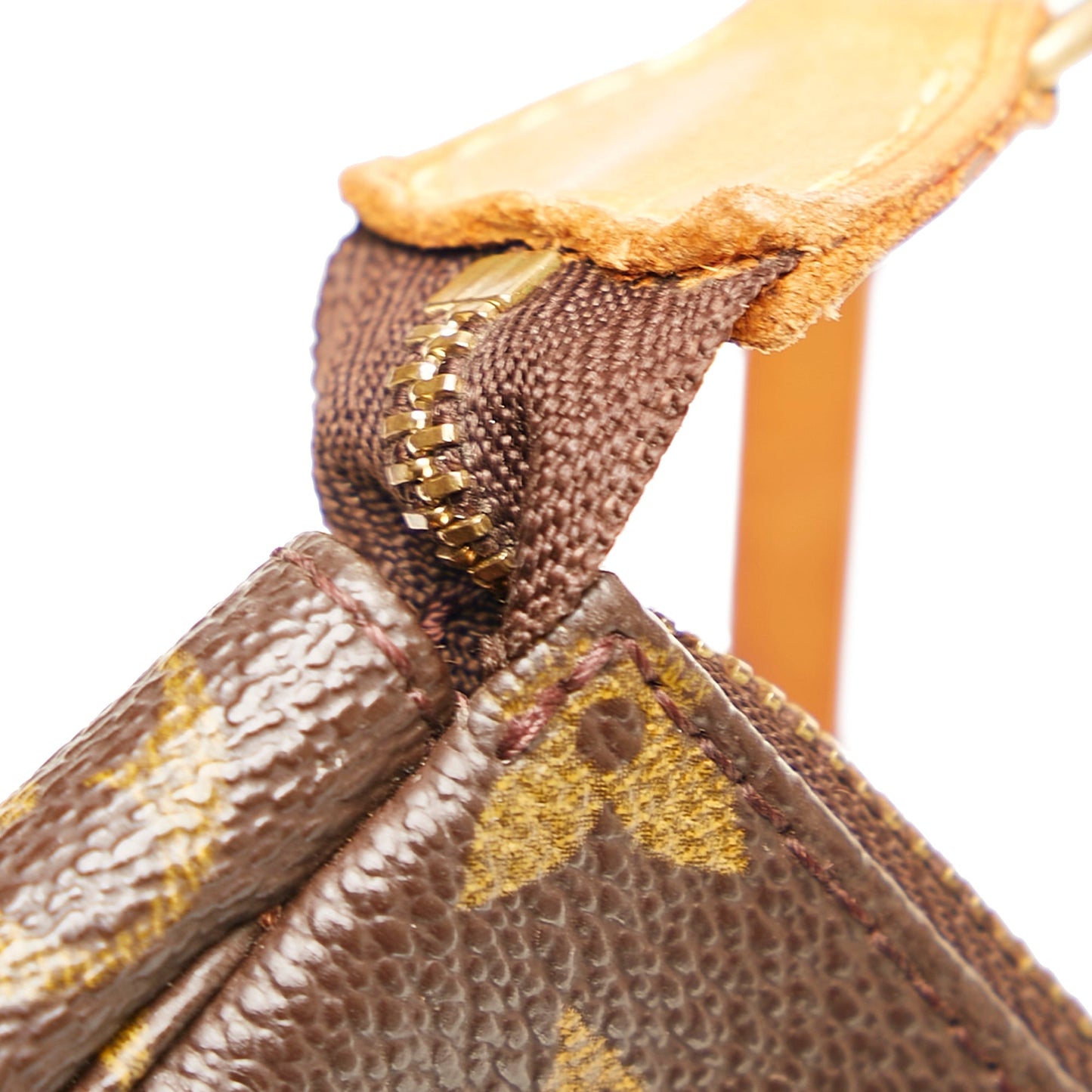 LOUIS VUITTON Monogram Pochette Accessoires Brown