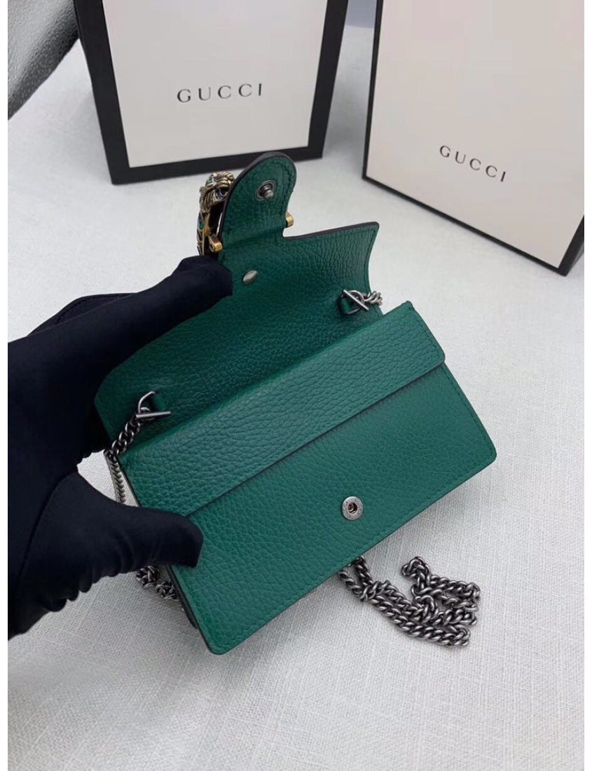 Gucci Dionysus Collection Leather Super Mini Handbag
