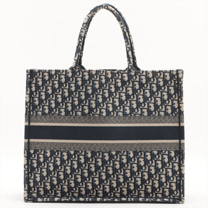 Christian Dior Large Navy Oblique Book Tote Bag