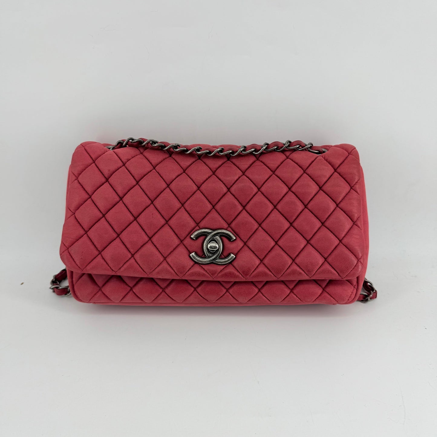 Chanel Iridescent Calfskin New Bubble Quilt Flap Bag