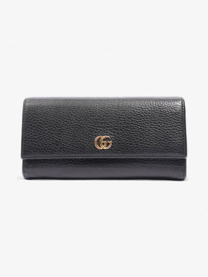 Gucci GG Marmont Continental Wallet Black Calfskin Leather