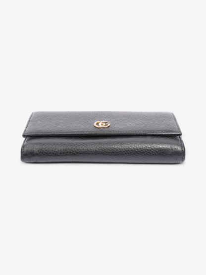 Gucci GG Marmont Continental Wallet Black Calfskin Leather