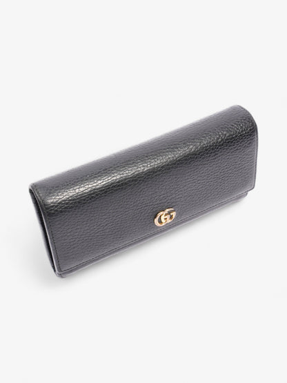 Gucci GG Marmont Continental Wallet Black Calfskin Leather