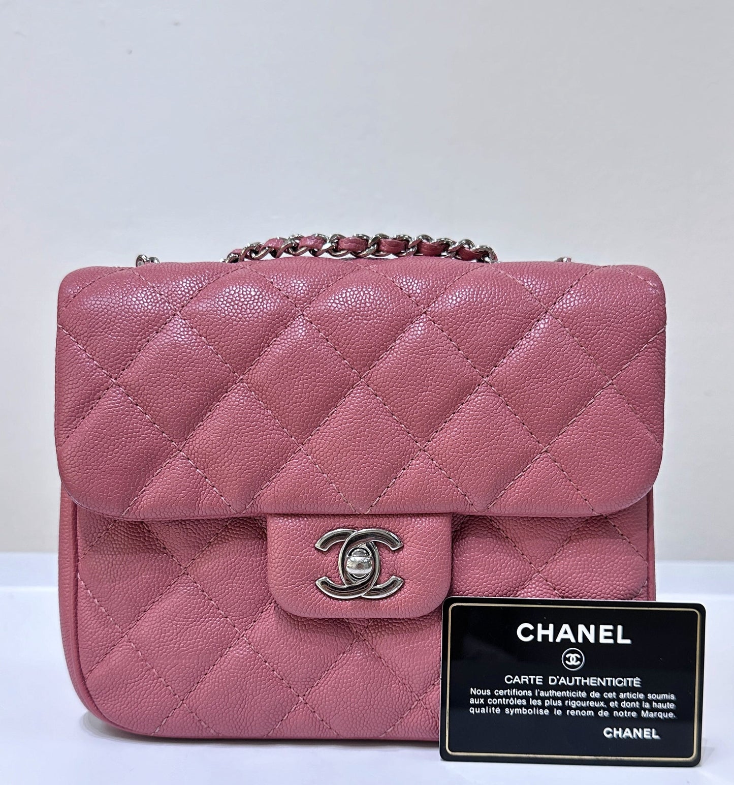 Chanel Flap Small Quilted Pink Shoulder Bag