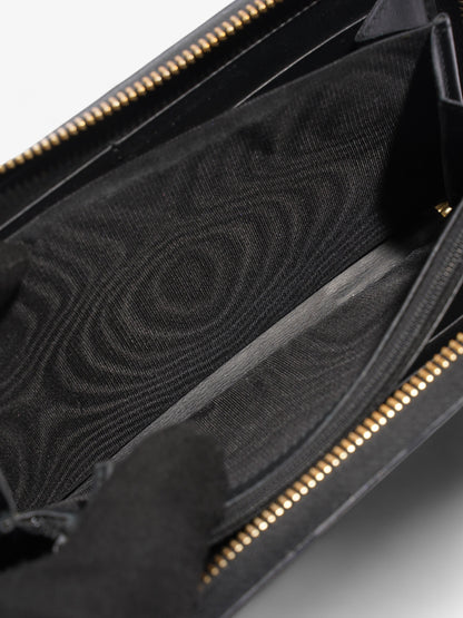 Gucci GG Supreme Zip Around Wallet Supreme / Gold Coated Canvas