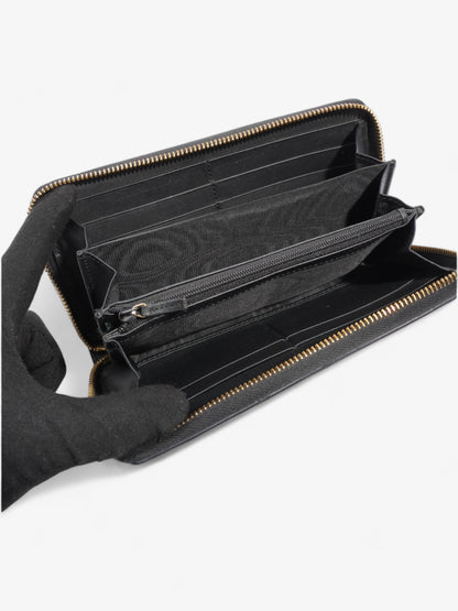 Gucci GG Supreme Zip Around Wallet Supreme / Gold Coated Canvas