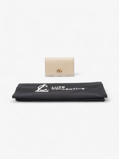 Gucci GG Marmont Wallet Beige Leather