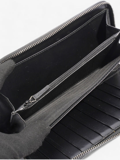 Gucci Guccissima Zip Around Wallet Black Leather
