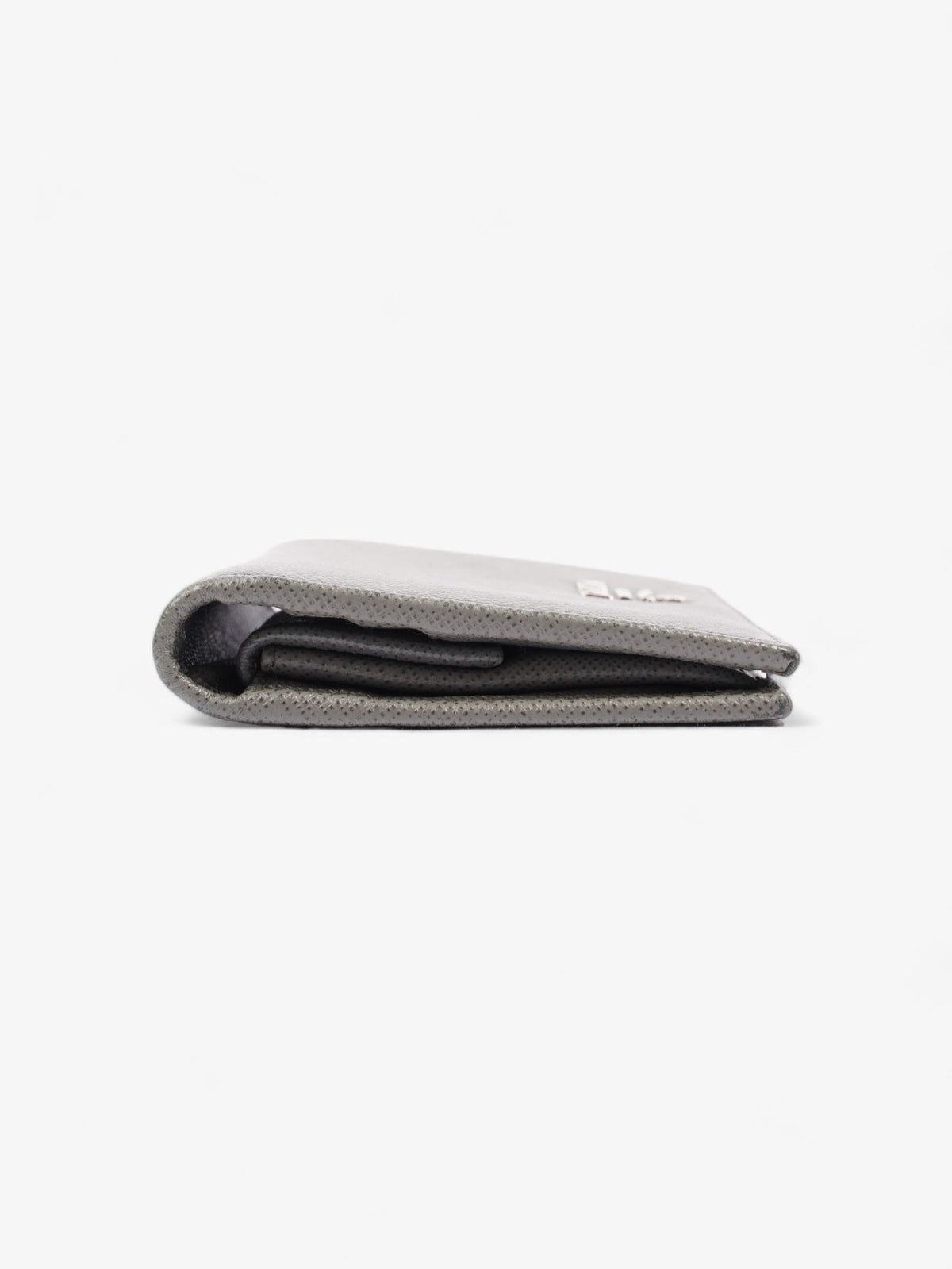Prada Wallet Grey Saffiano Leather