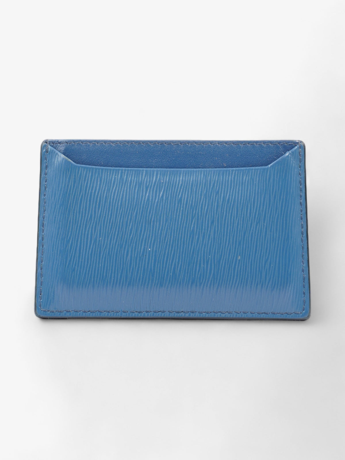 Prada Card Case Blue Epi Leather
