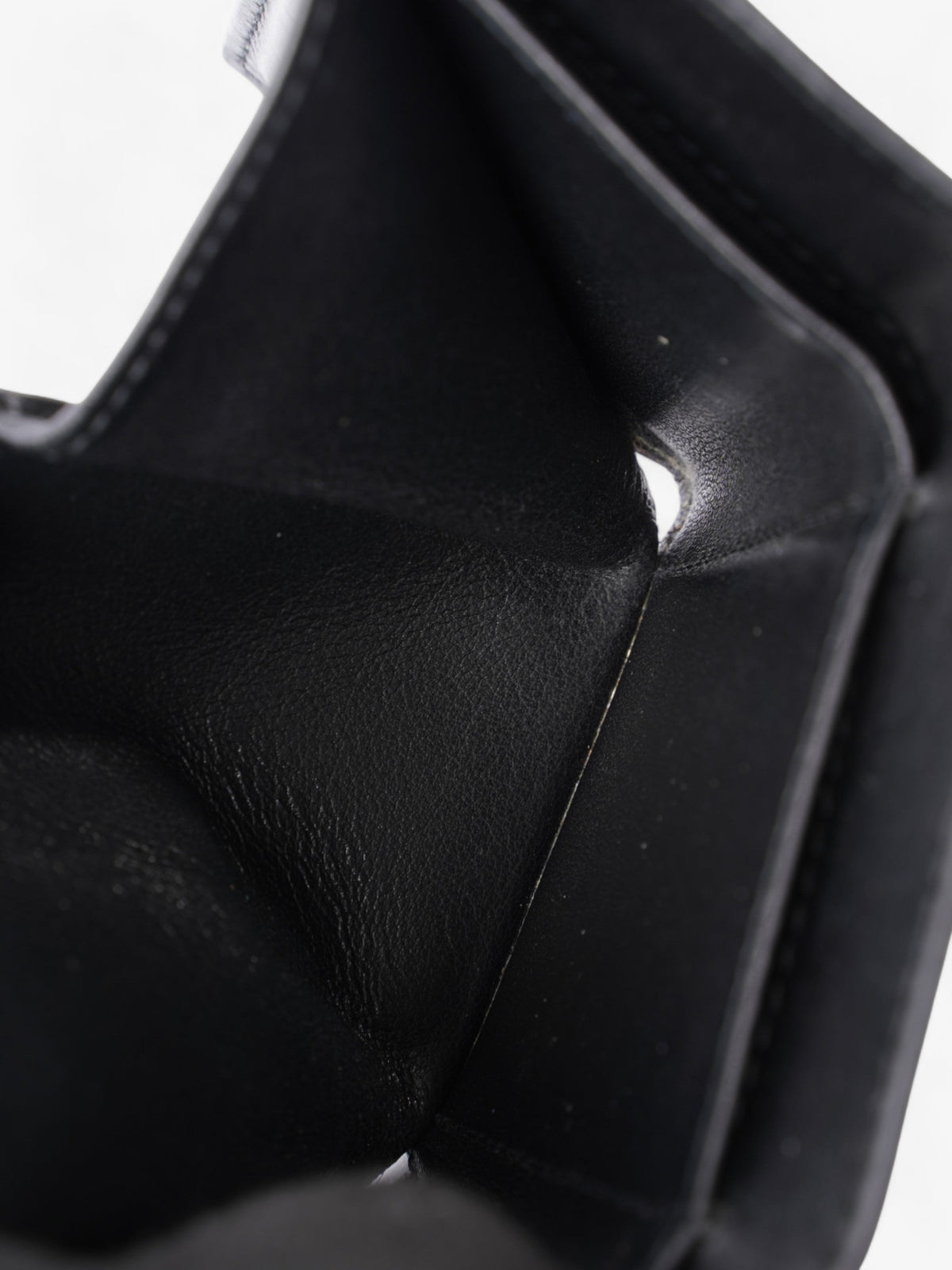 Prada Compact Wallet Black Epi Leather