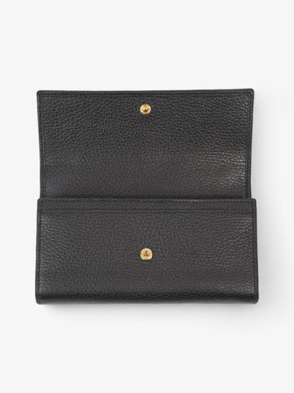 Gucci Marmont Long Wallet Black Leather